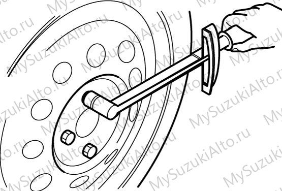 Looseness wheel nuts wheel bolts