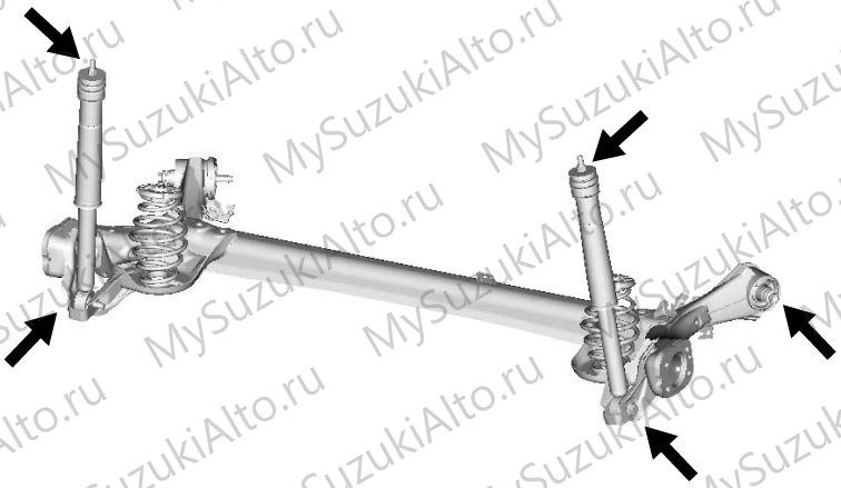 Looseness rattling damage подвеска mounting соединительный детали — илл. 2