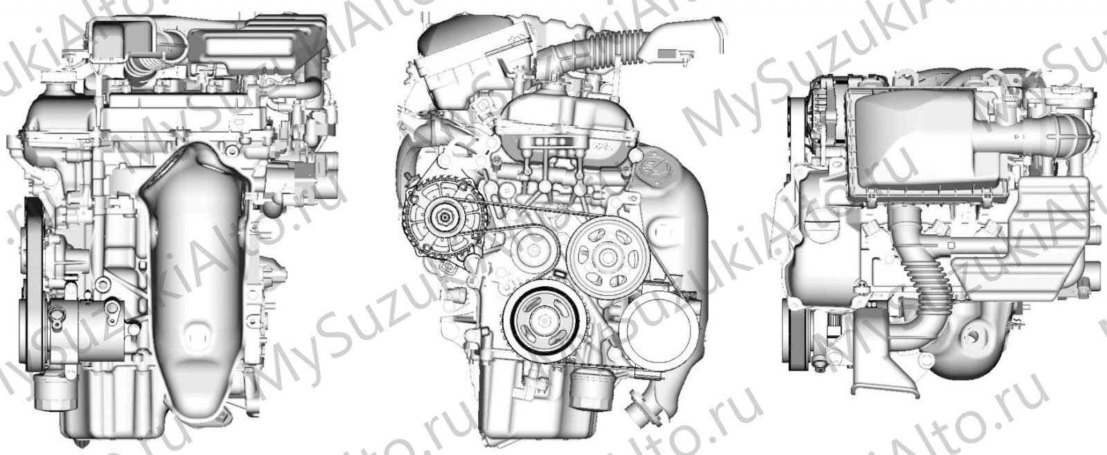 Характеристики и устройство двигателя R06A, NA и NA-VVT