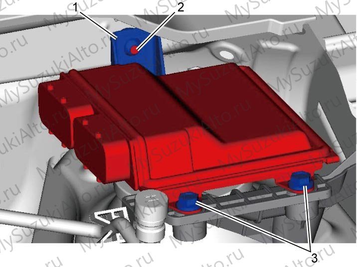 Ecm: снятие и установка — илл. 3