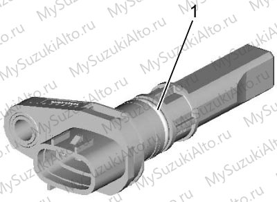 Уплотнительное кольцо (1) и поверхность датчика скорости