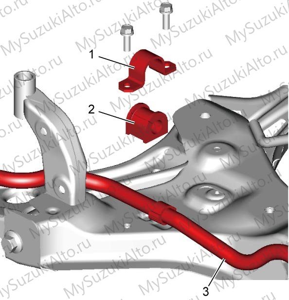 Stabilizer bar: снятие и установка