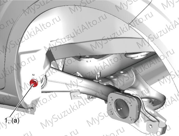 Задний: снятие и установка — илл. 7