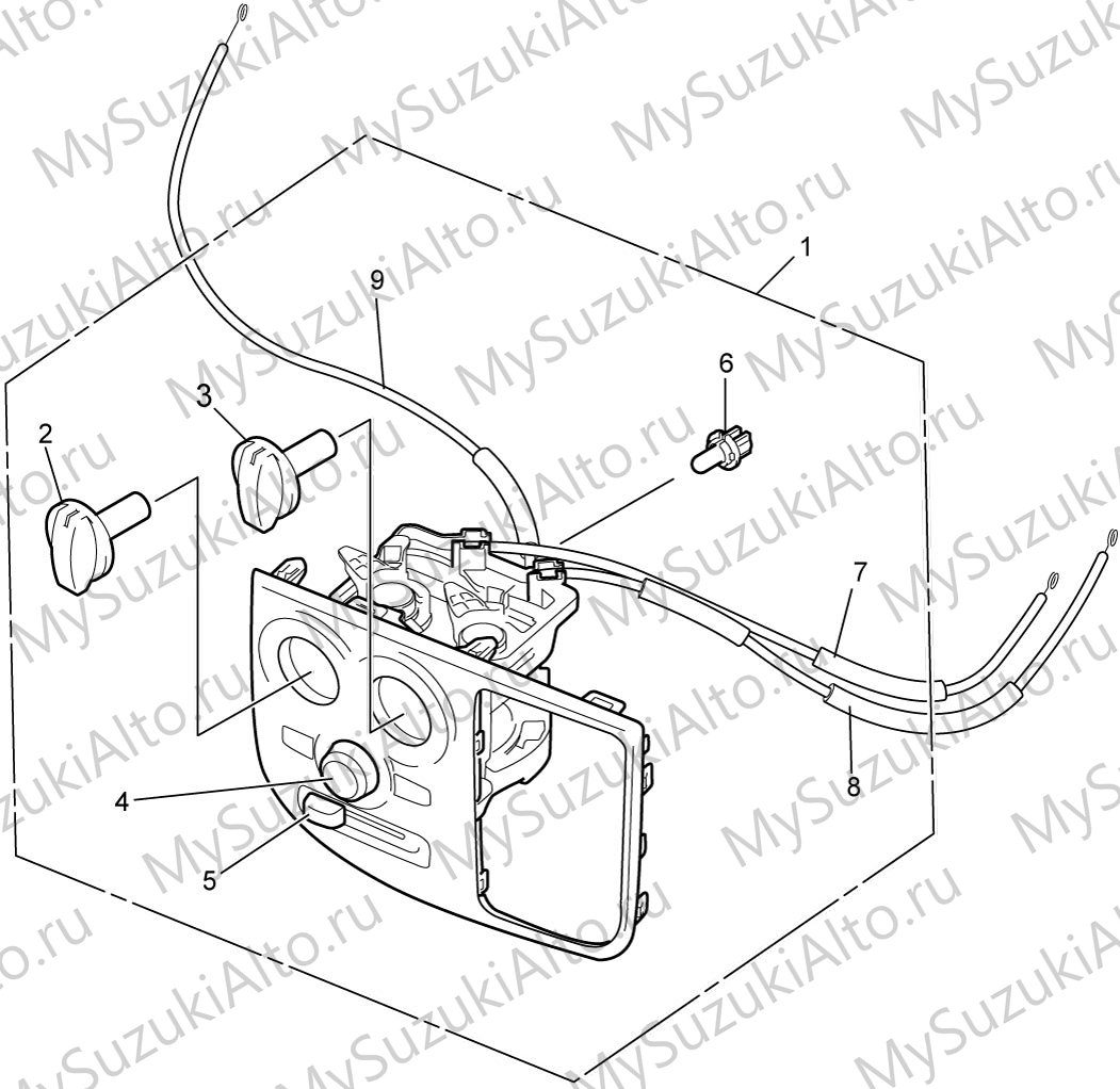 Блок управления HVAC: конфигурационная схема