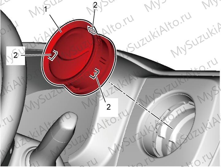 Боковой ventilation louver: снятие и установка